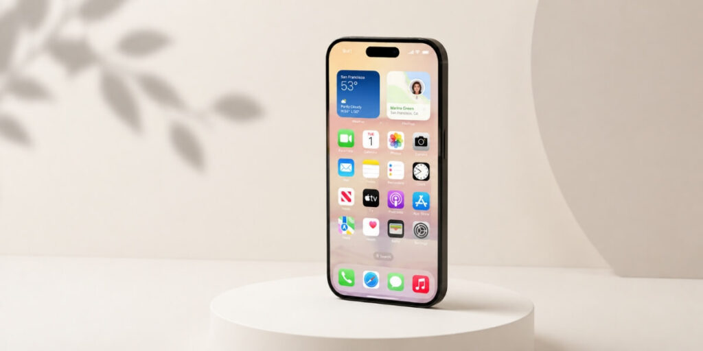Apple iPhone 18 Pro Max concept design display and UI setup