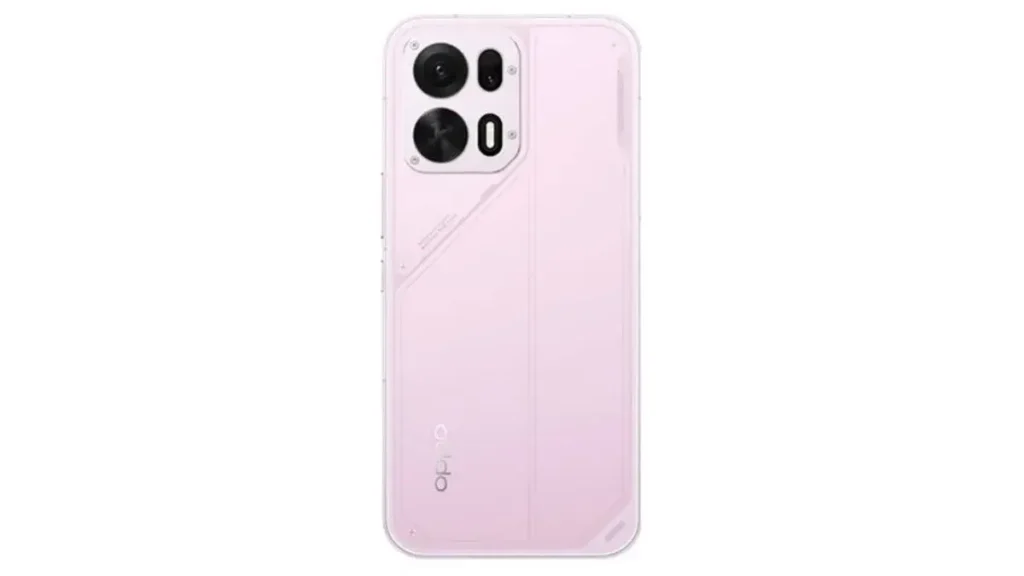 Oppo K15 Pro pink color variant rear view