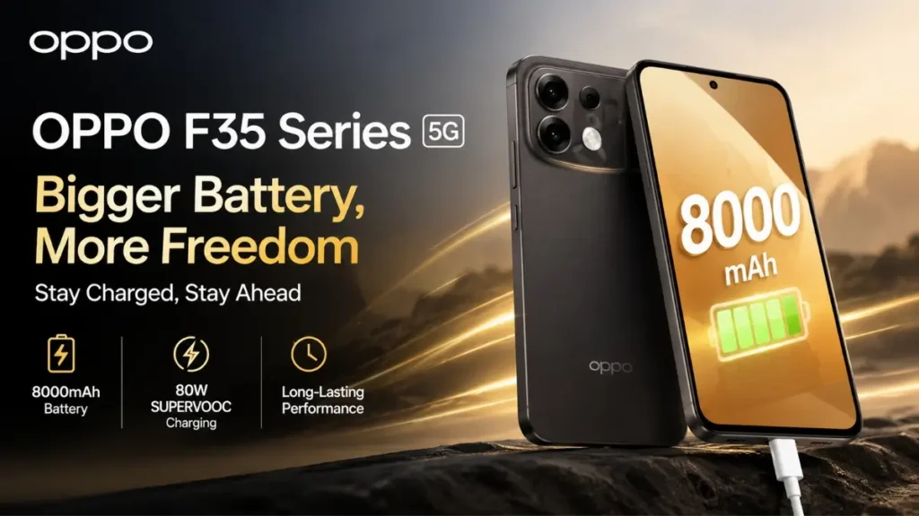 OPPO F35 Series 5G 8000mAh battery